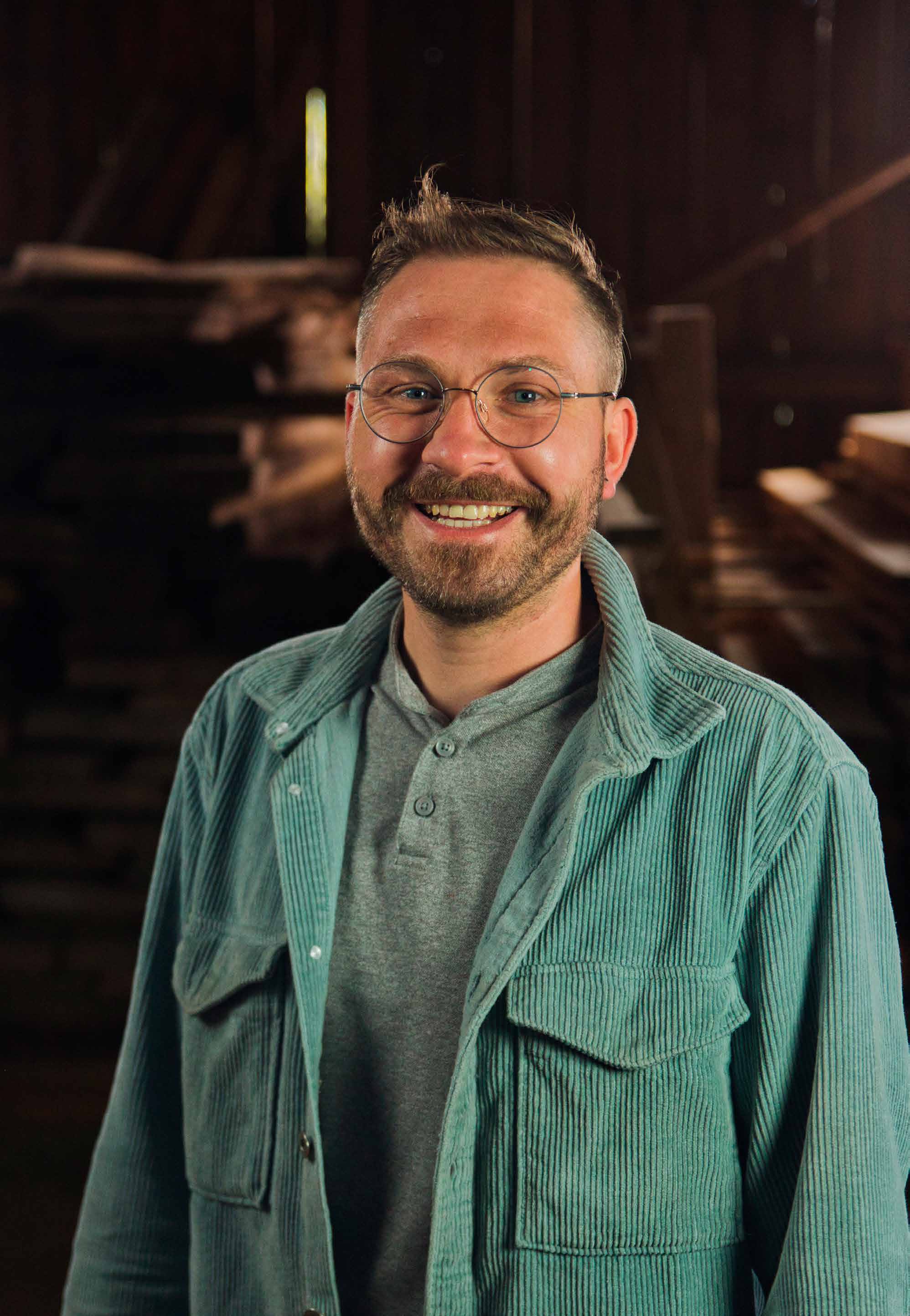 Sebastian Riedel in seiner Werkstatt