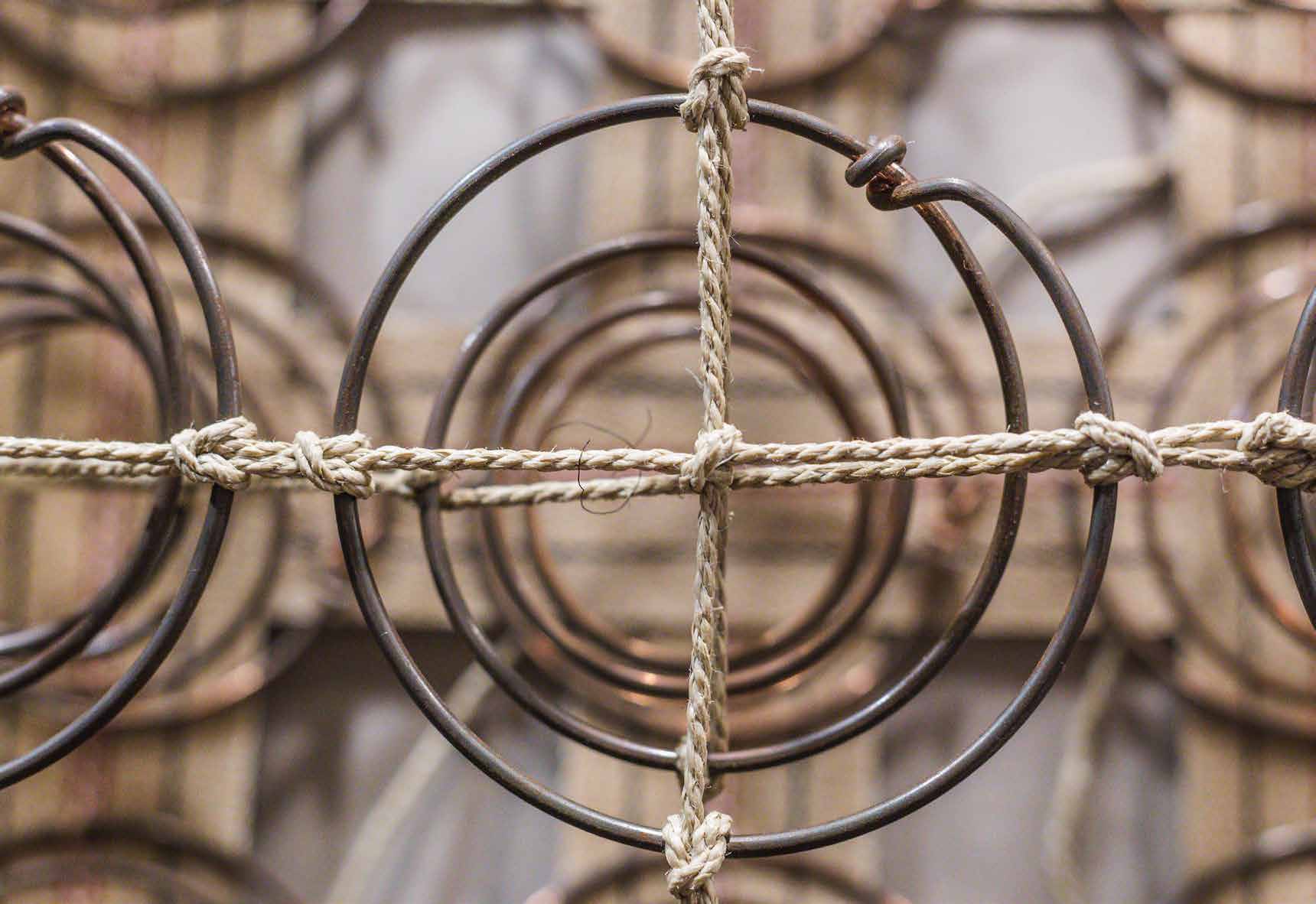 Detail einer traditionellen Polsterung